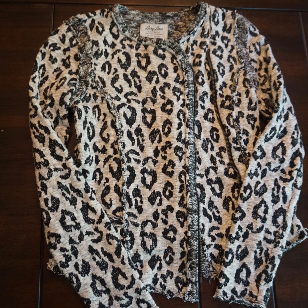 Lucky brand leopard print jacket